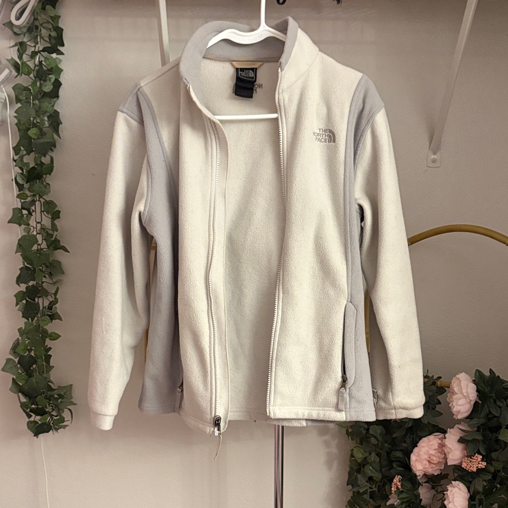 Vintage Y2K The North Face Off-White Fleece Jacket